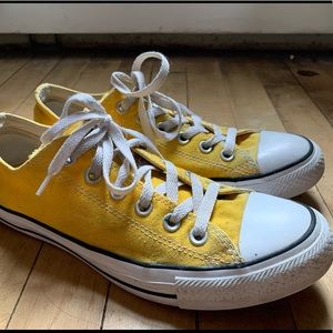 Yellow Converse sneakers